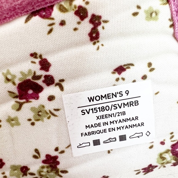 Like New Silvert’s Adaptive Open Toe Diabetic Shoes Pink Floral Slip On Size 9 - Picture 9 of 14